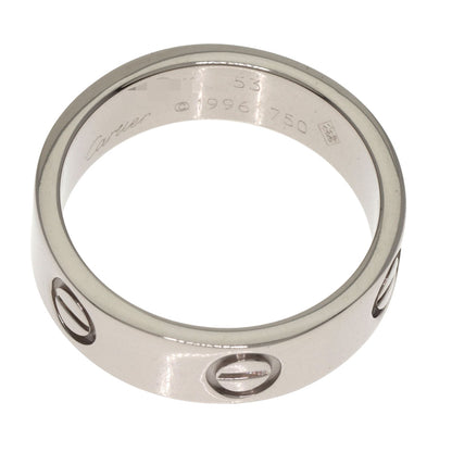 CARTIER love ring #53 Ring K18 White Gold Ladies [Used]