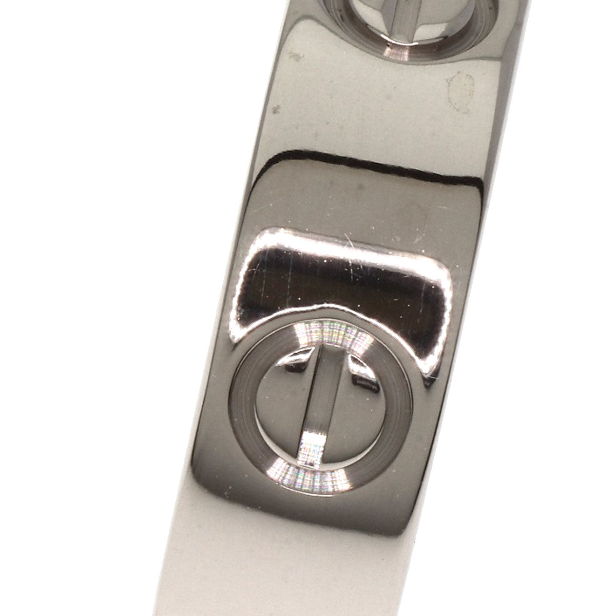CARTIER love ring #53 Ring K18 White Gold Ladies [Used]