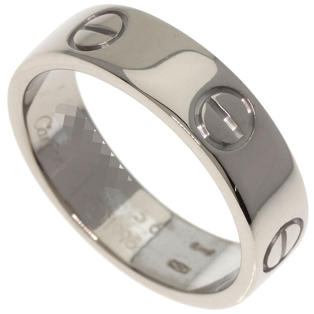 CARTIER love ring #56 Ring K18 White Gold Ladies [Used]