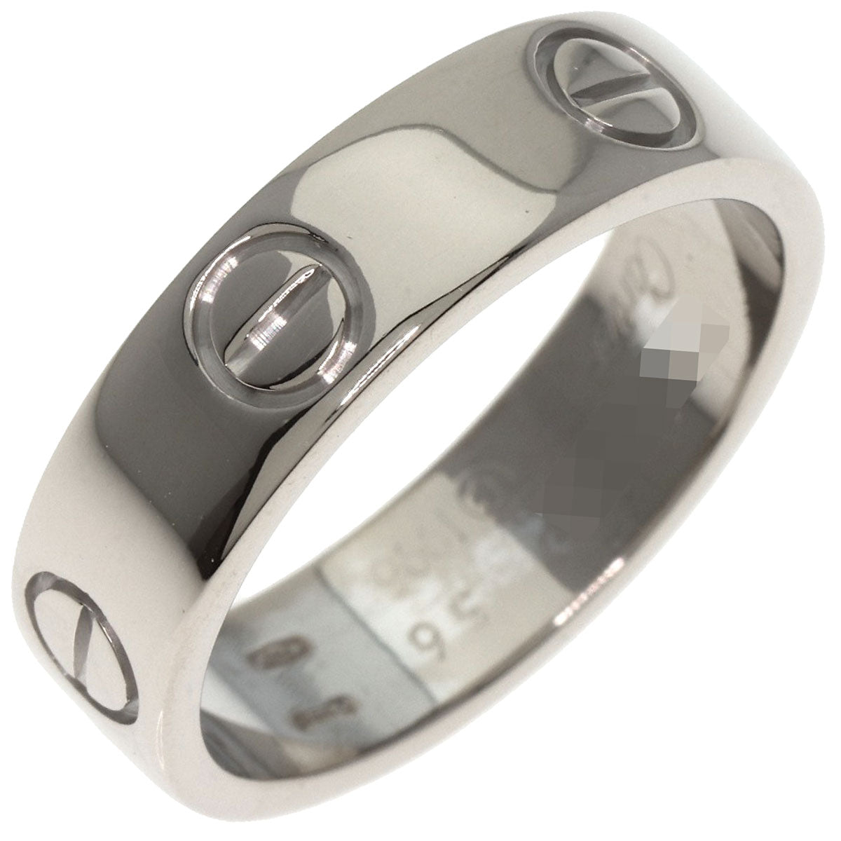 CARTIER love ring #56 Ring K18 White Gold Ladies [Used]