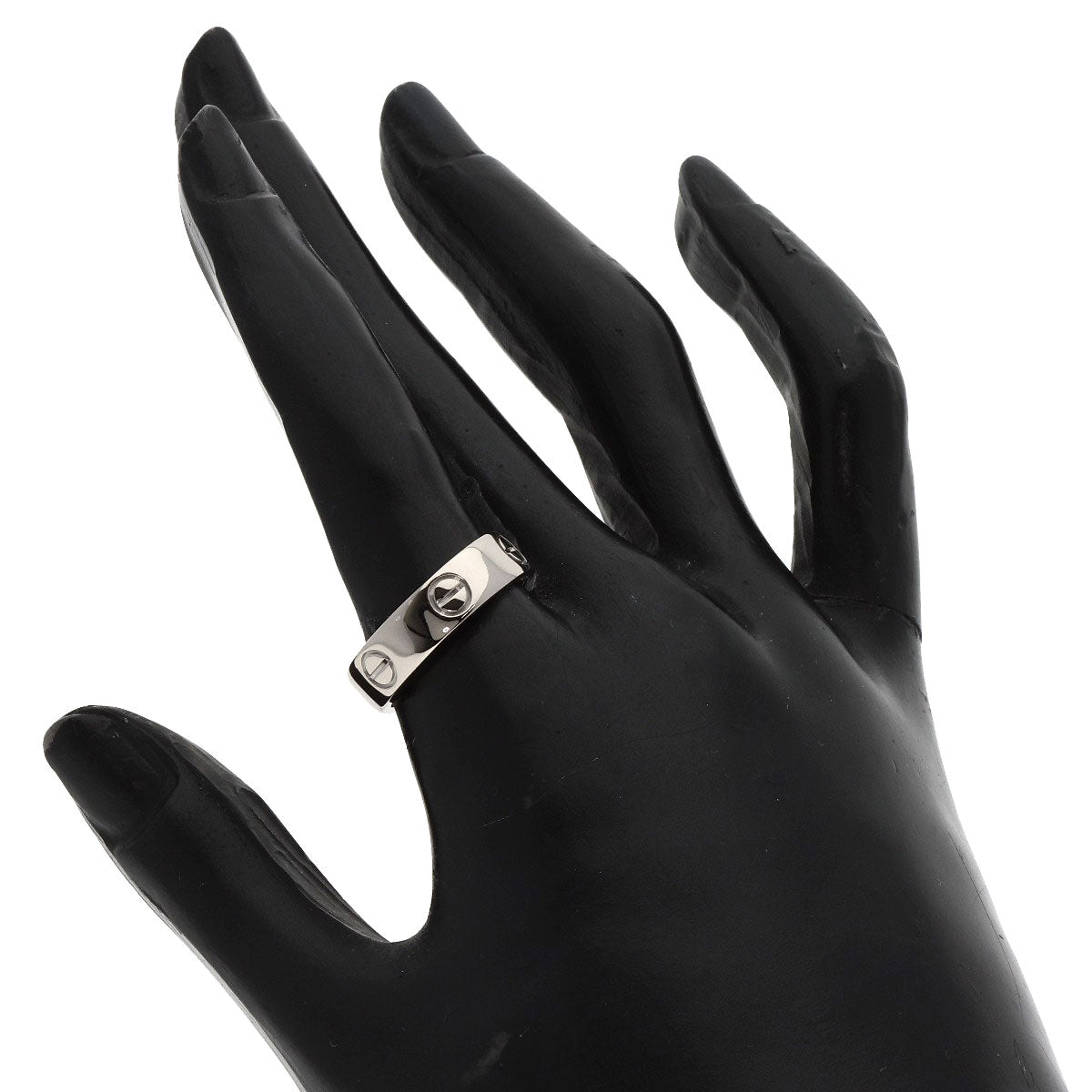 CARTIER love ring #56 Ring K18 White Gold Ladies [Used]