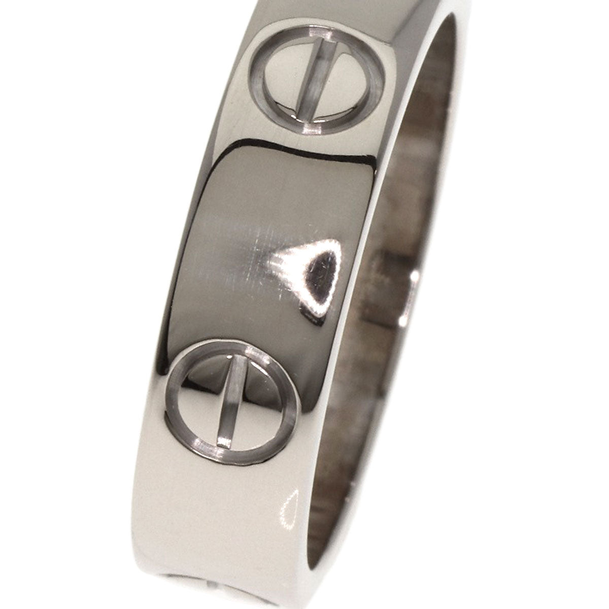 CARTIER love ring #56 Ring K18 White Gold Ladies [Used]