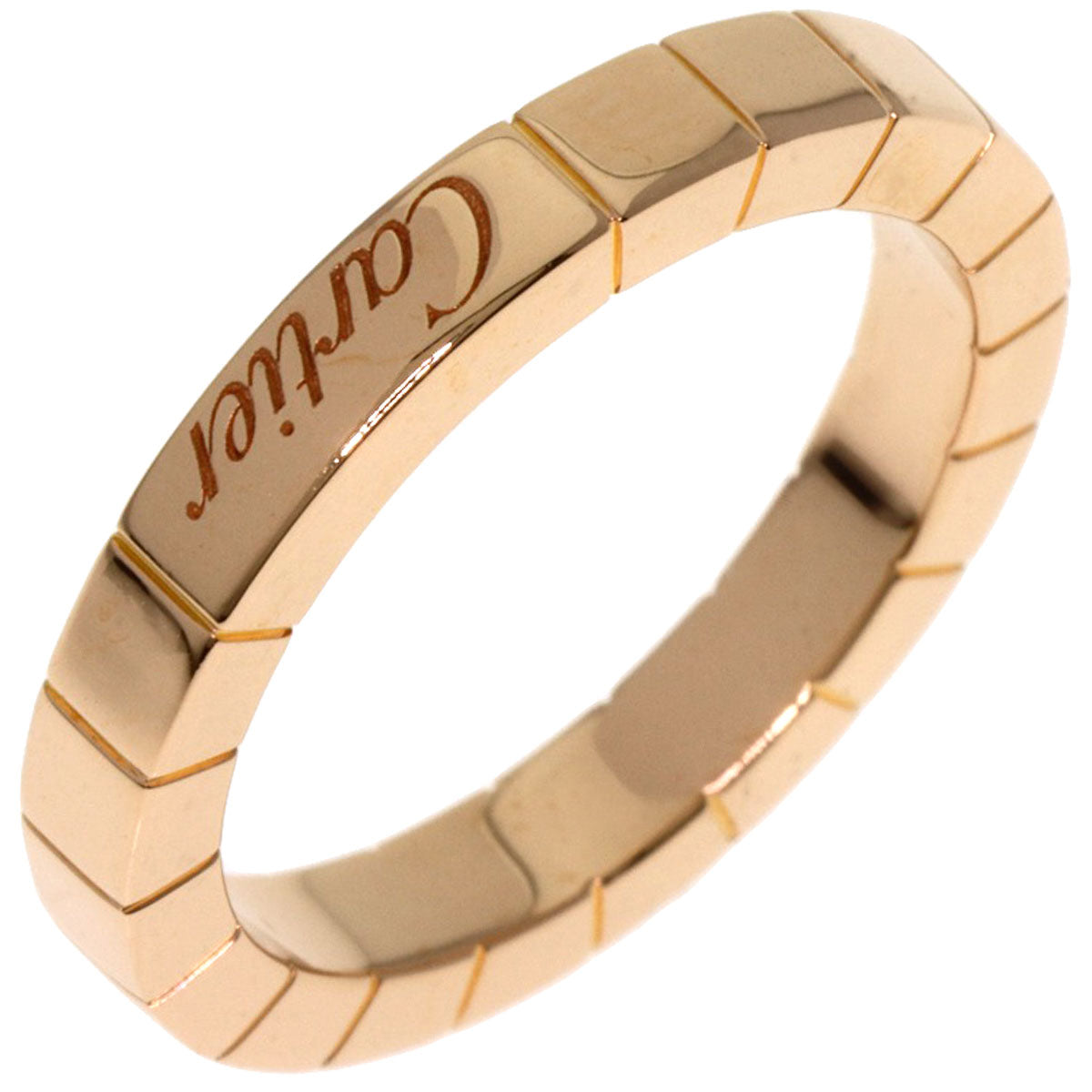 CARTIER Laniere # 51 Ring K18 Pink Gold Ladies [Used]