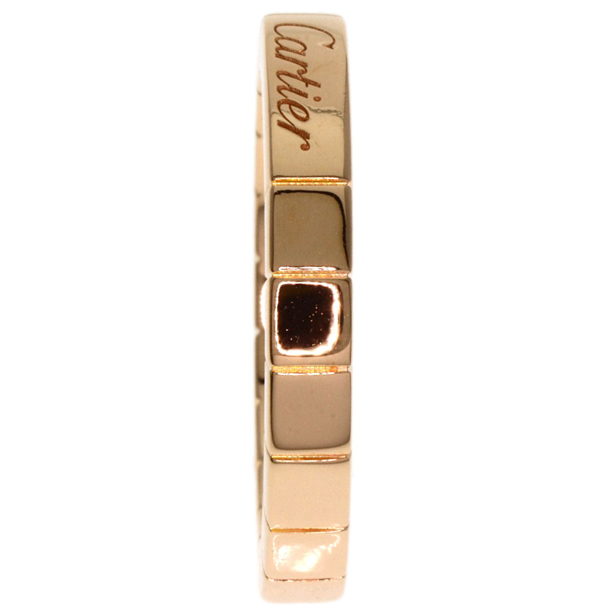 CARTIER Laniere # 51 Ring K18 Pink Gold Ladies [Used]