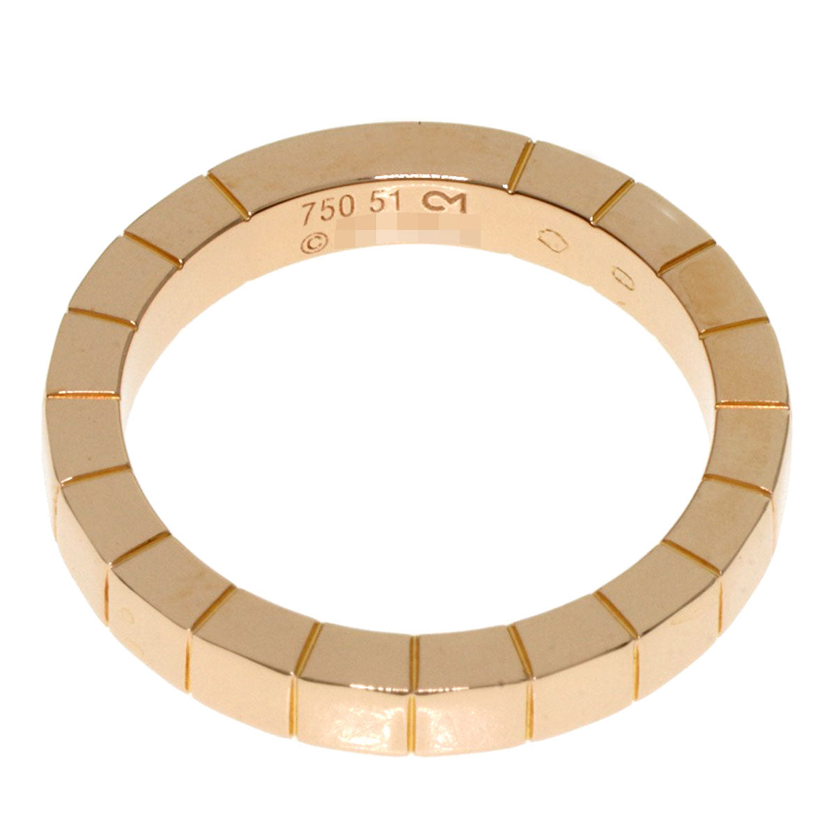 CARTIER Laniere # 51 Ring K18 Pink Gold Ladies [Used]