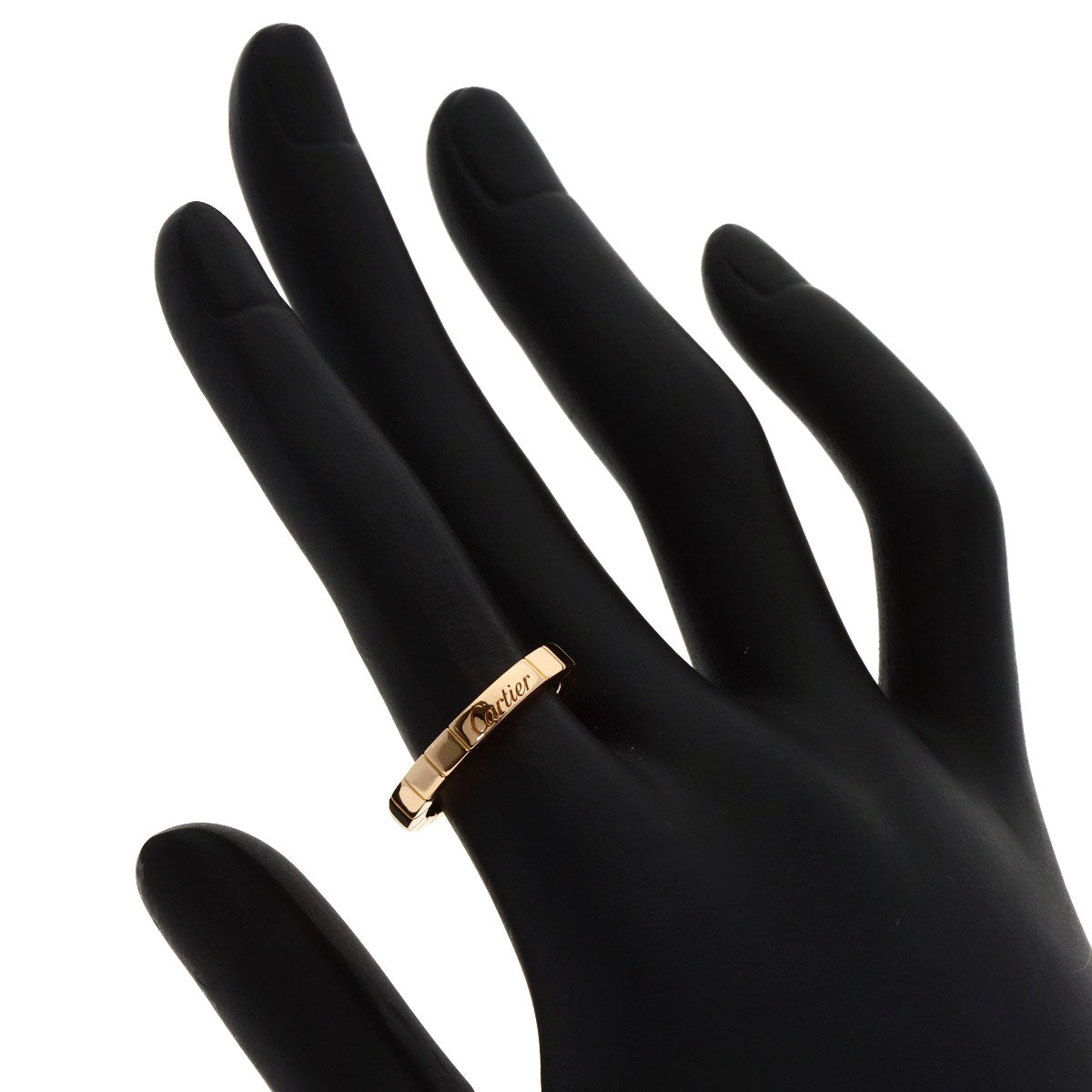 CARTIER Laniere # 51 Ring K18 Pink Gold Ladies [Used]