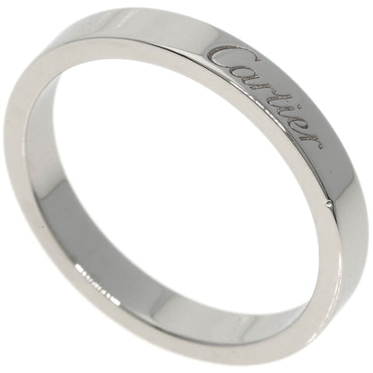 CARTIER   Ring Engraved # 54 Platinum PT950 Ladies