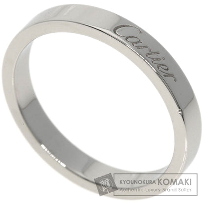 CARTIER   Ring Engraved # 54 Platinum PT950 Ladies