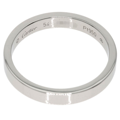 CARTIER   Ring Engraved # 54 Platinum PT950 Ladies