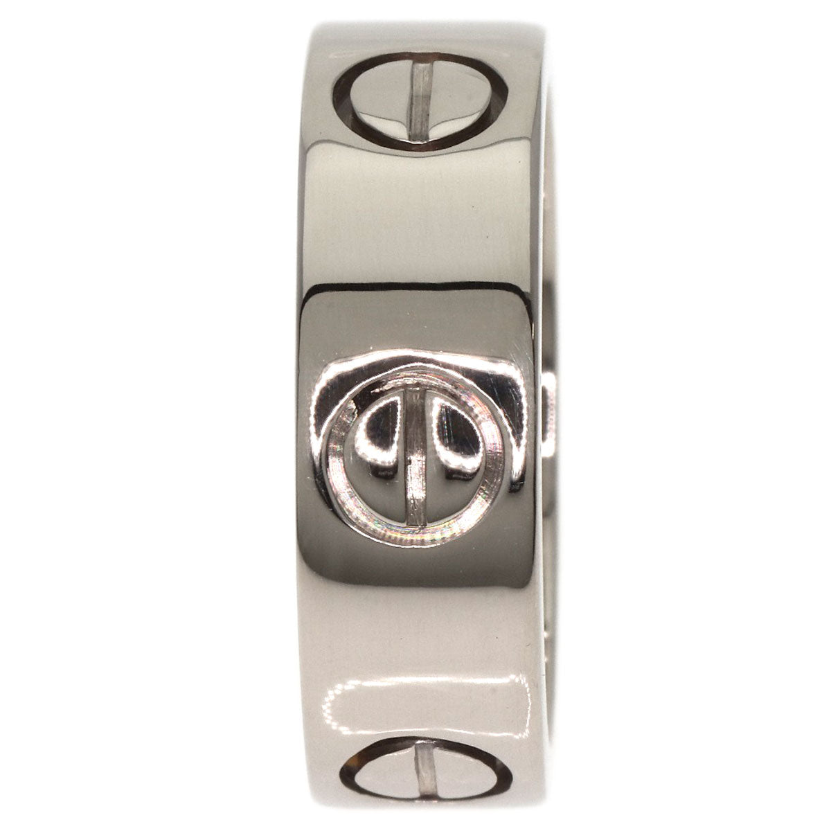 CARTIER love ring #48 Ring K18 White Gold Ladies [Used]