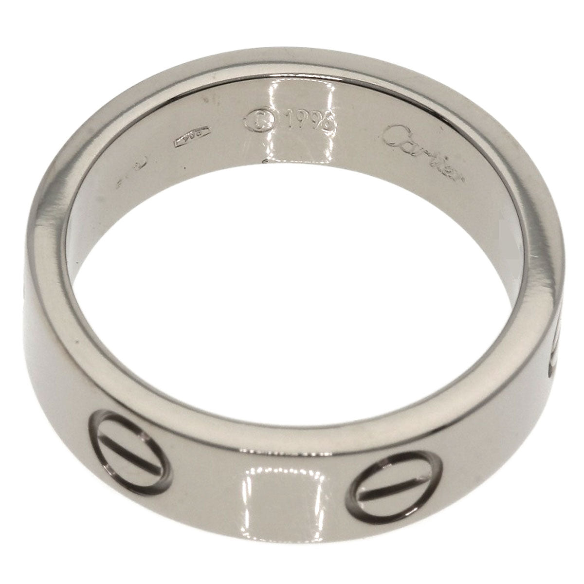 CARTIER love ring #56 Ring K18 White Gold Ladies [Used]