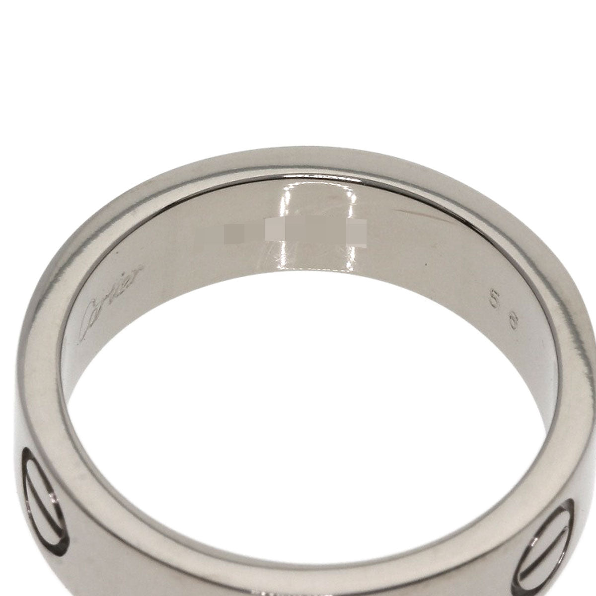 CARTIER love ring #56 Ring K18 White Gold Ladies [Used]