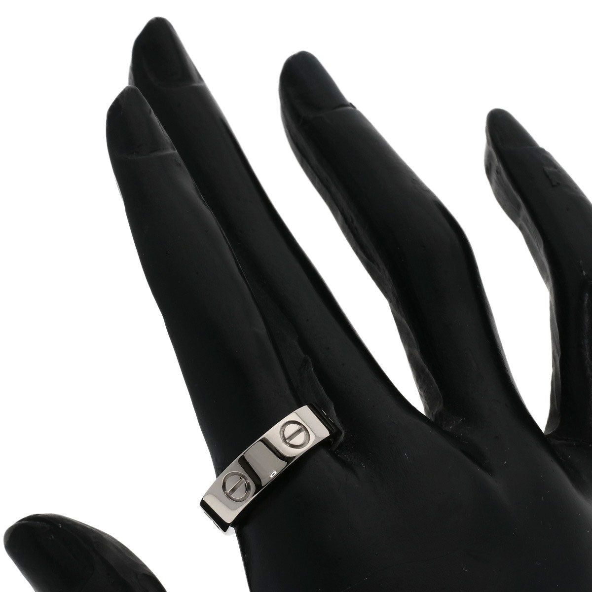 CARTIER love ring #56 Ring K18 White Gold Ladies [Used]