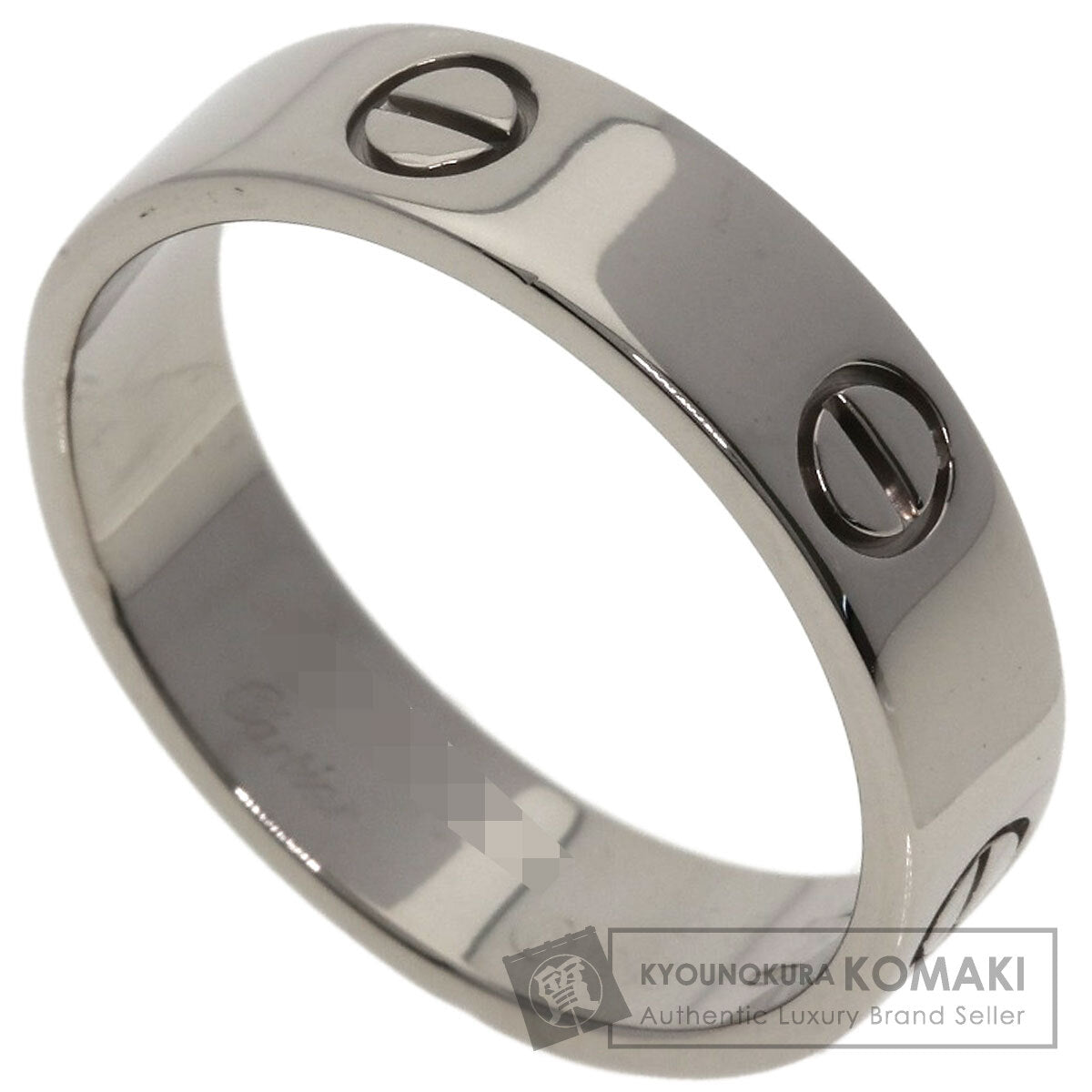 CARTIER love ring Ring K18 White Gold unisex [Used]