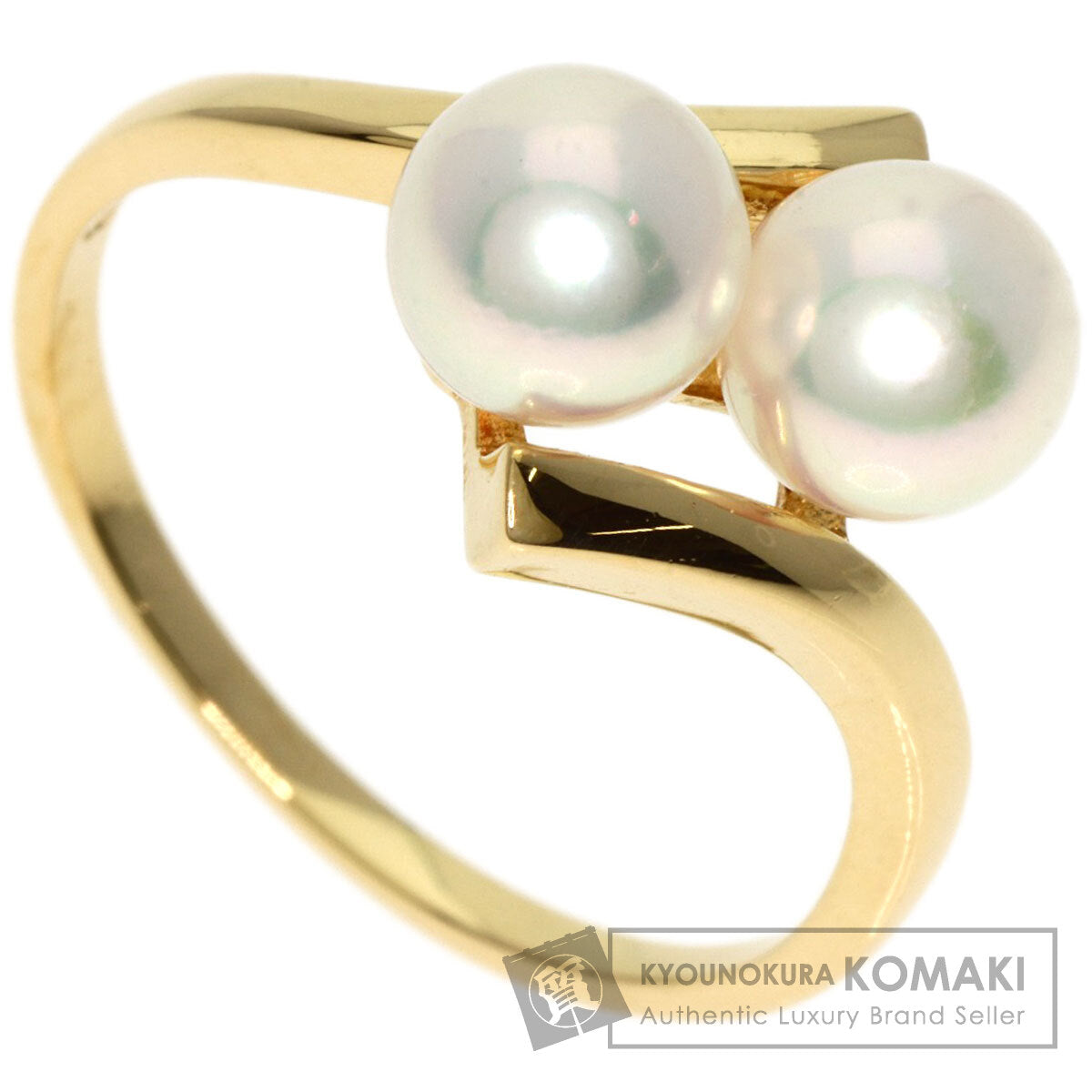 MIKIMOTO Pearl Pearl Charm included Ring K18 Yellow Gold Ladies [Used]