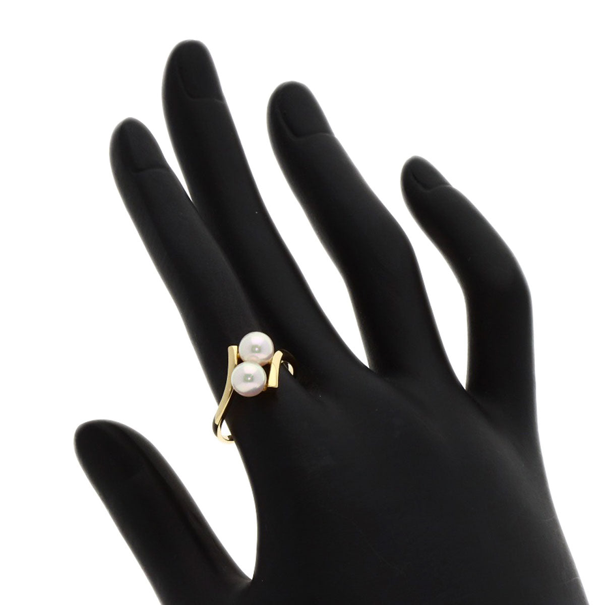 MIKIMOTO Pearl Pearl Charm included Ring K18 Yellow Gold Ladies [Used]