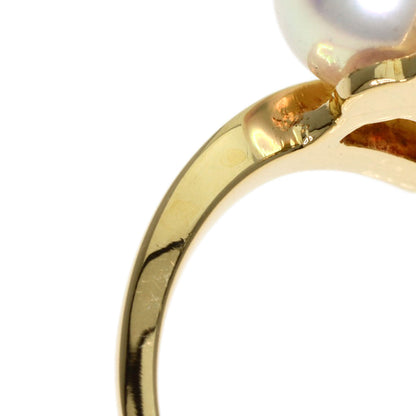 MIKIMOTO Pearl Pearl Charm included Ring K18 Yellow Gold Ladies [Used]