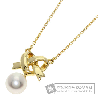 MIKIMOTO Pearl Pearl Necklace K18 Yellow Gold Ladies [Used]