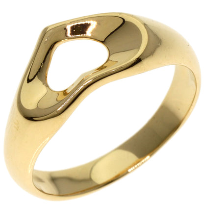TIFFANY&Co. Open heart Ring K18 Yellow Gold Ladies [Used]