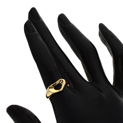 TIFFANY&Co. Open heart Ring K18 Yellow Gold Ladies [Used]