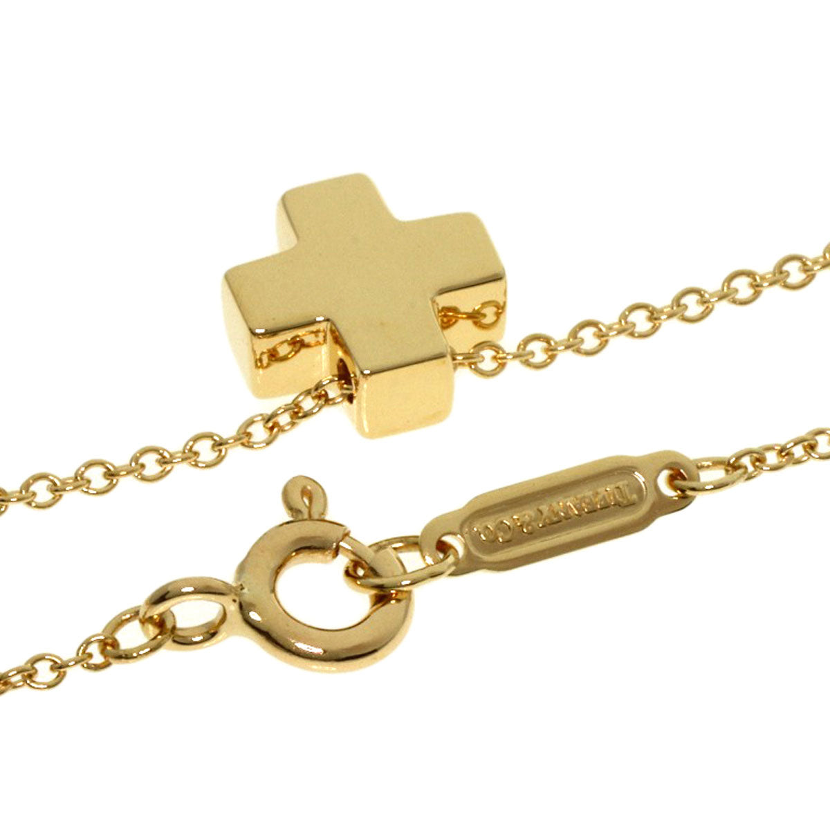 TIFFANY&Co.   Roman Cross Necklace  K18 Yellow Gold Ladies [Used]
