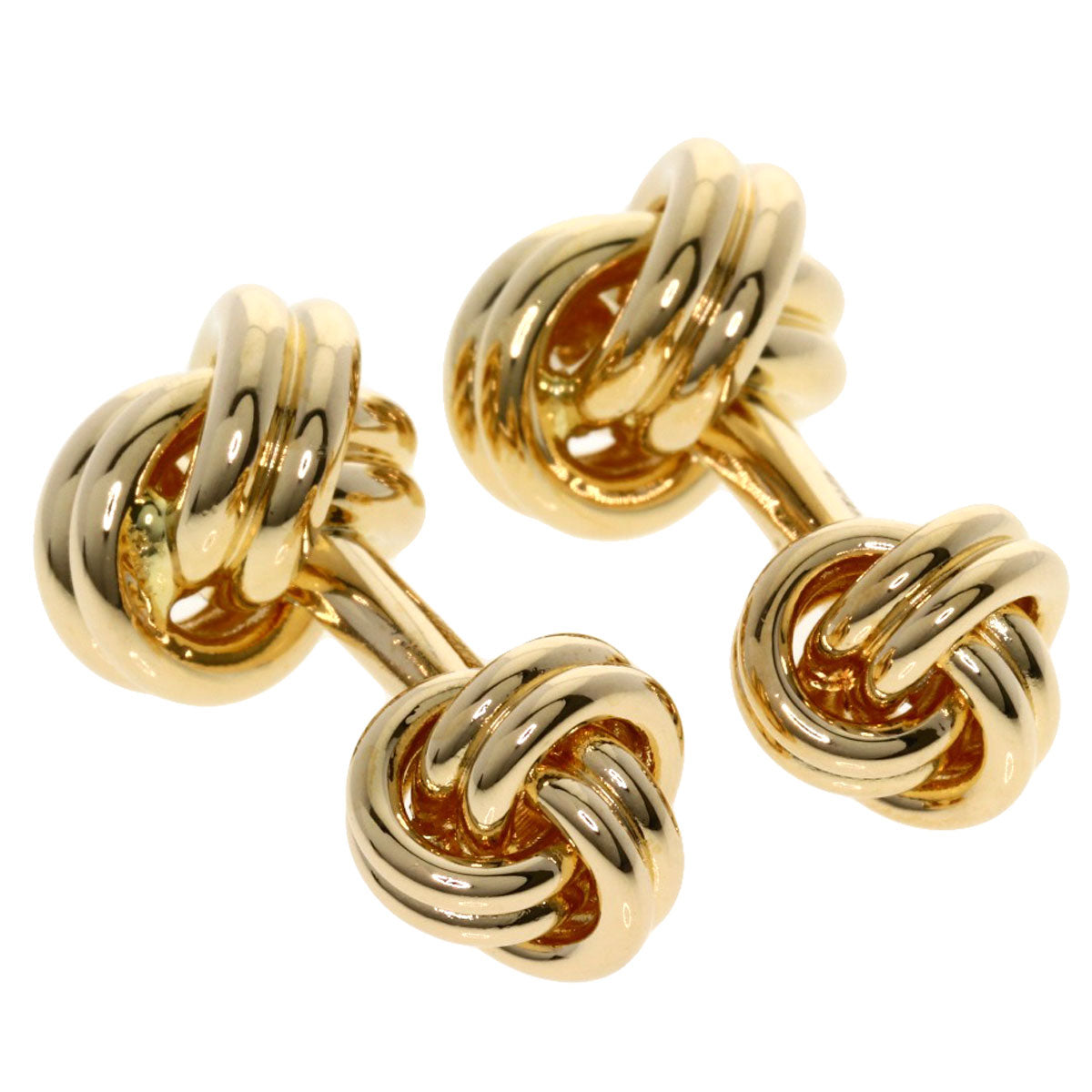 TIFFANY&Co. Knot Twist cuffs K14 Yellow Gold mens [Used]