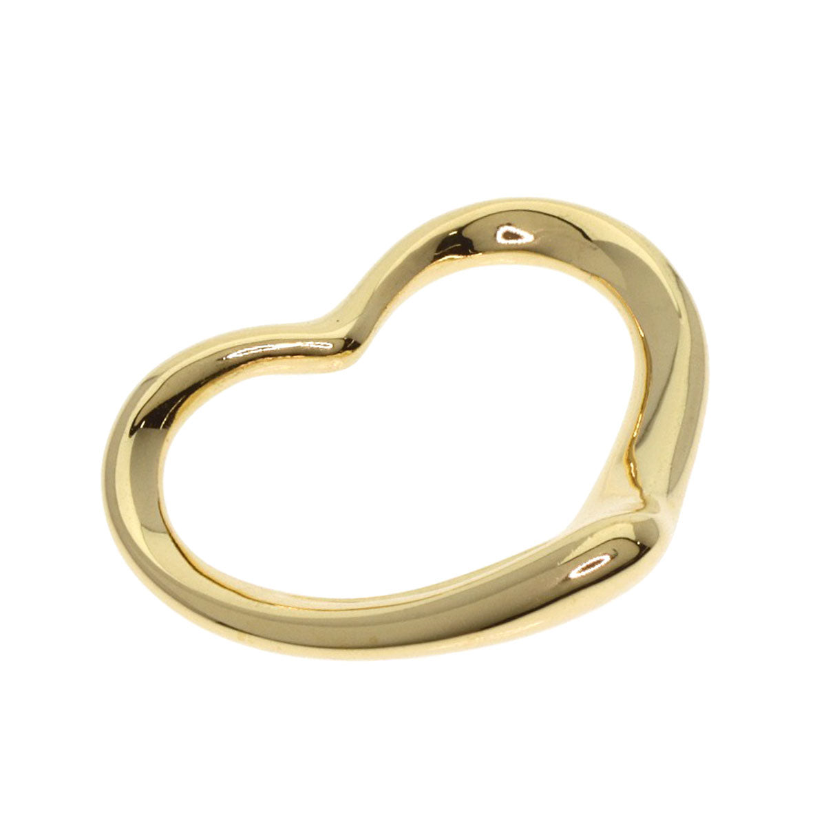TIFFANY&Co. Open heart Pendant top K18 Yellow Gold Ladies [Used]