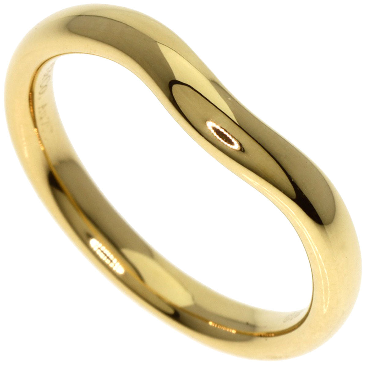 TIFFANY&Co.   Curved band Ring  K18 Yellow Gold Ladies [Used]