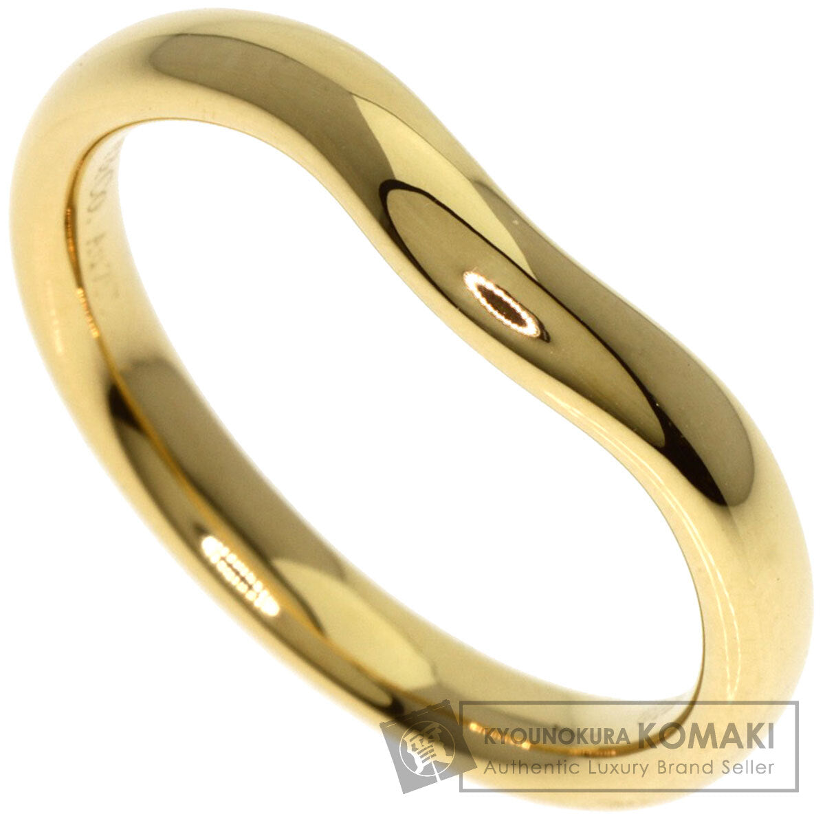 TIFFANY&Co.   Curved band Ring  K18 Yellow Gold Ladies [Used]
