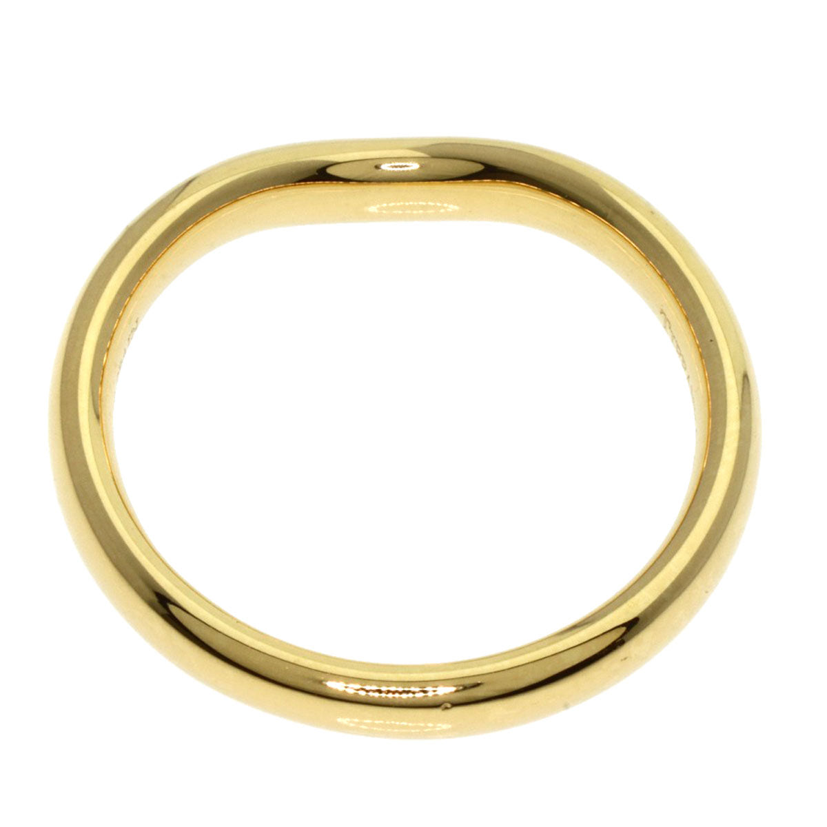 TIFFANY&Co.   Curved band Ring  K18 Yellow Gold Ladies [Used]