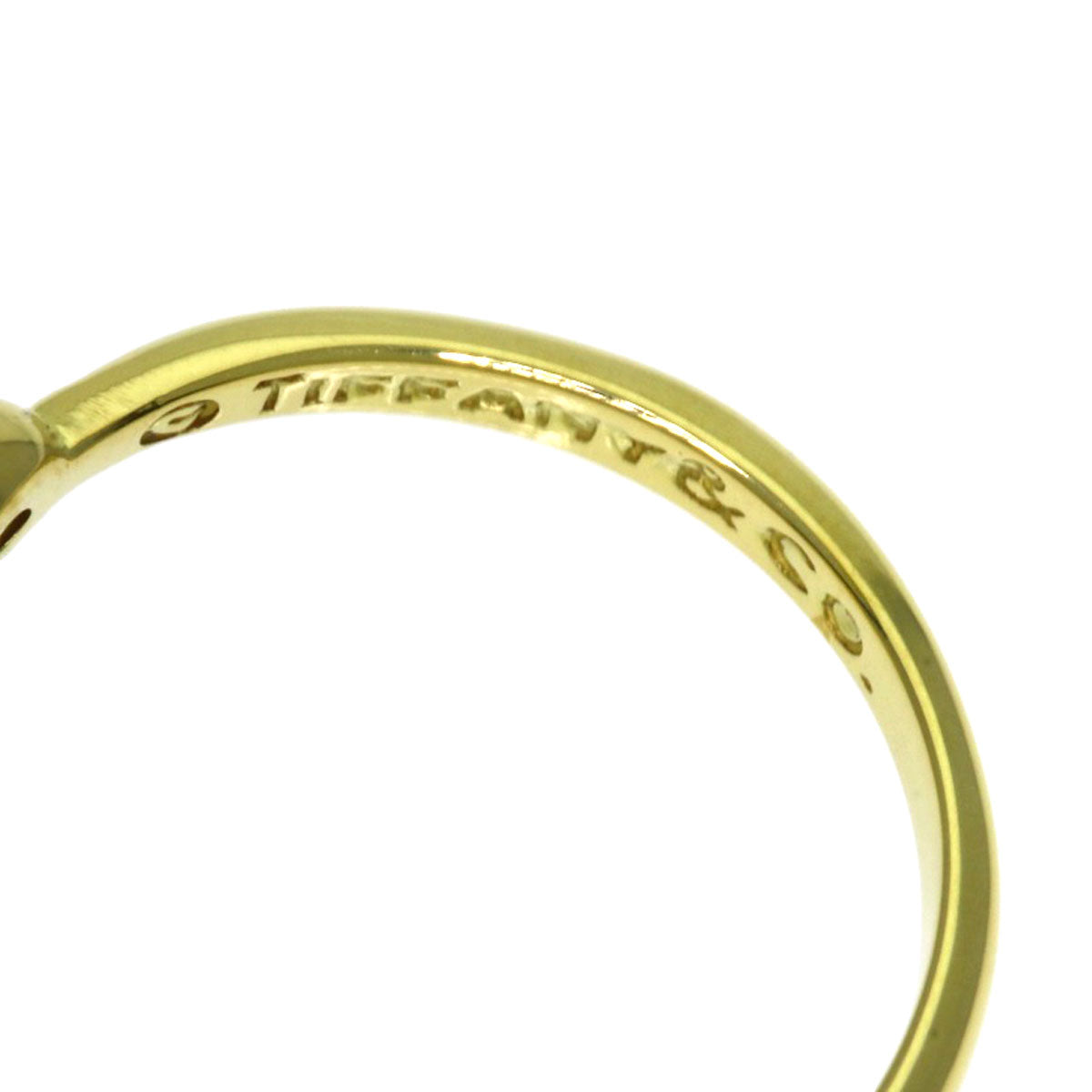 TIFFANY&Co. Full Heart 2P Diamond Ring K18 Yellow Gold Ladies [Used]