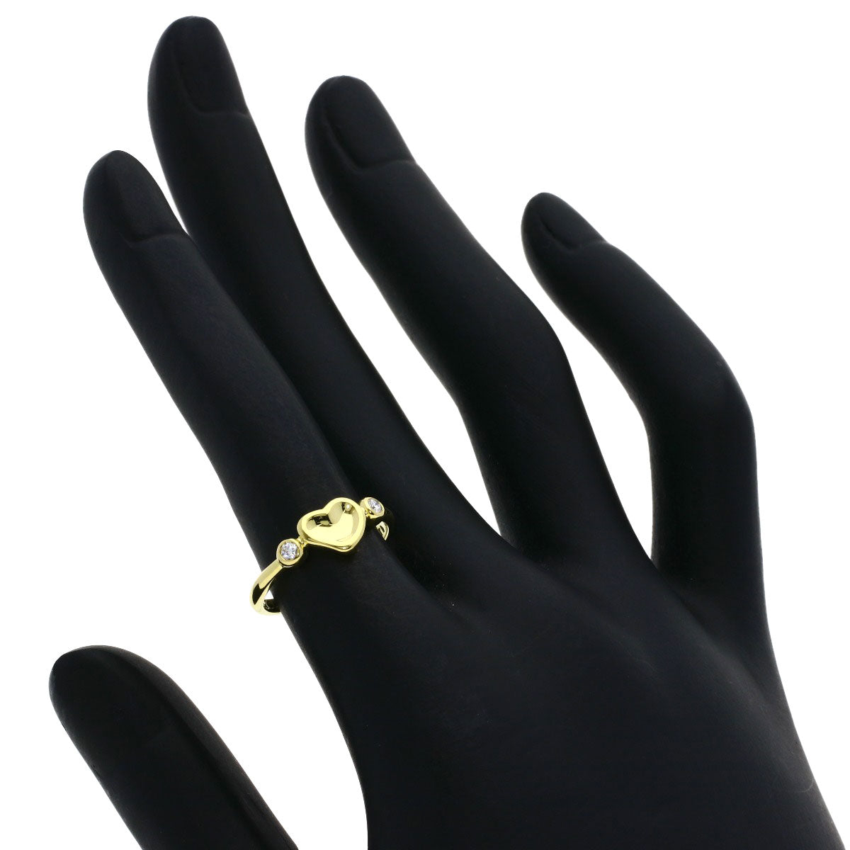 TIFFANY&Co. Full Heart 2P Diamond Ring K18 Yellow Gold Ladies [Used]