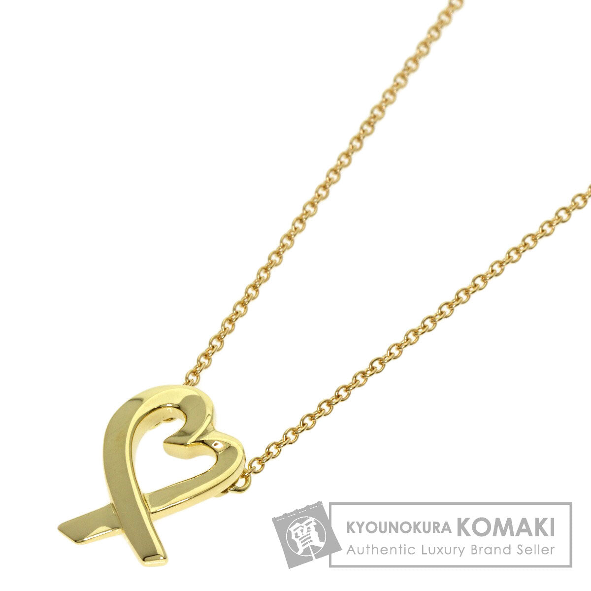 TIFFANY&Co.   Loving heart Necklace  K18 Yellow Gold Ladies [Used]