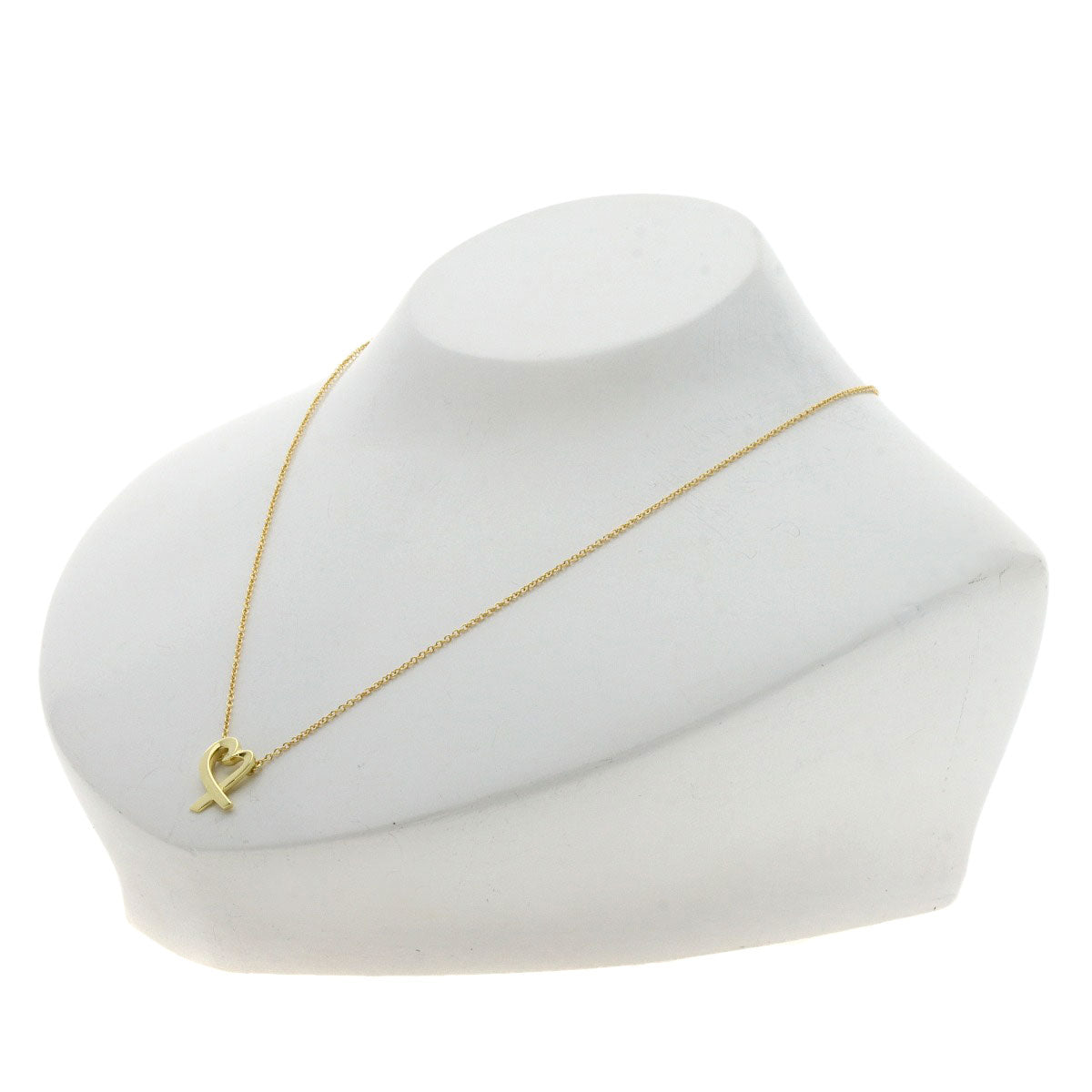 TIFFANY&Co.   Loving heart Necklace  K18 Yellow Gold Ladies [Used]