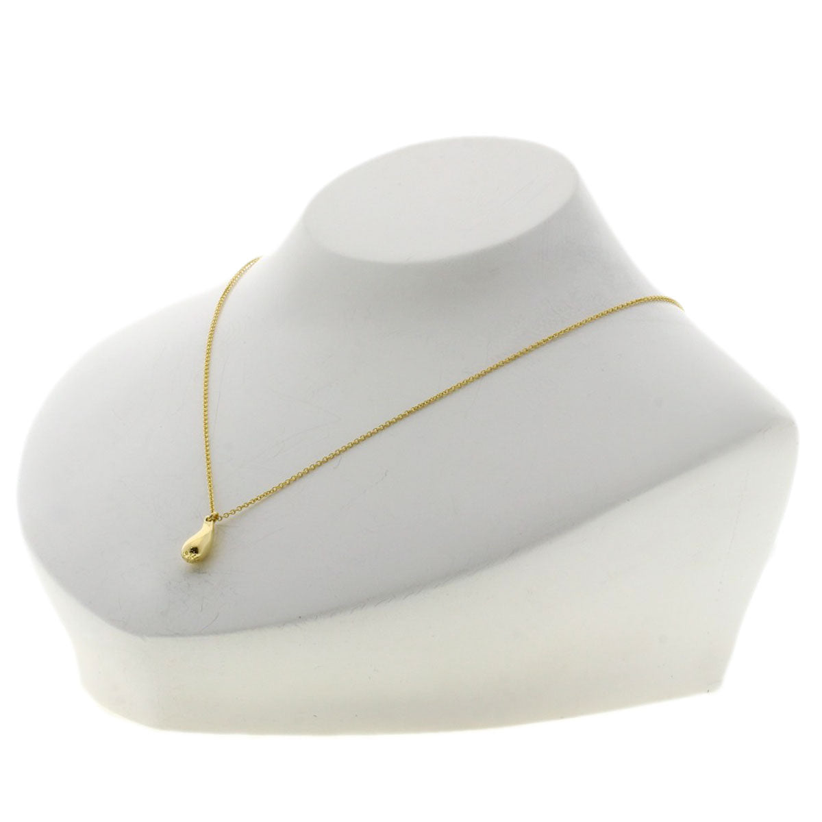 TIFFANY&Co.   teardrop Necklace  K18 Yellow Gold Ladies [Used]