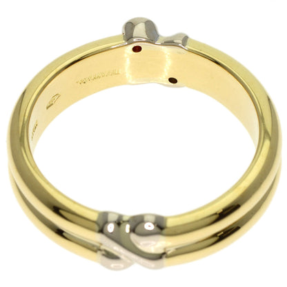 TIFFANY&Co. Signature Ruby Sapphire Ring K18 Yellow Gold Ladies [Used]