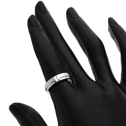 TIFFANY&Co. T TWO narrow Ring K18 White Gold Ladies [Used]