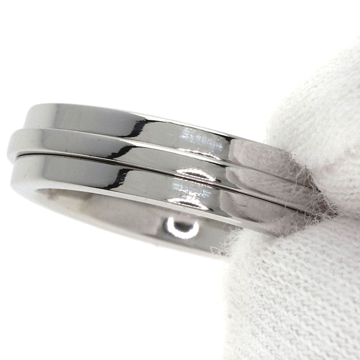 TIFFANY&Co. T TWO narrow Ring K18 White Gold Ladies [Used]