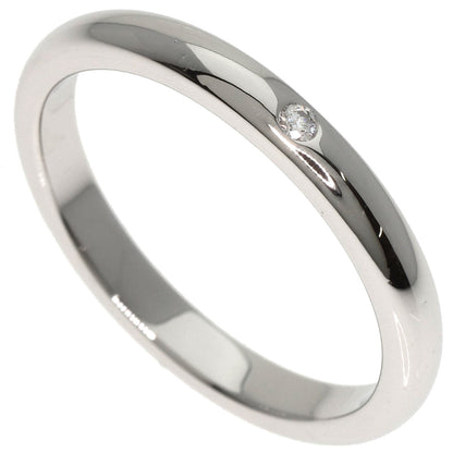 TIFFANY&Co. Stacking Band 1P Diamond Ring Platinum PT950 Ladies [Used]