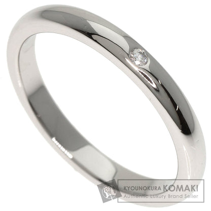 TIFFANY&Co. Stacking Band 1P Diamond Ring Platinum PT950 Ladies [Used]
