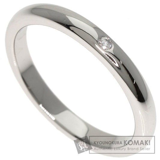 TIFFANY&Co. Stacking Band 1P Diamond Ring Platinum PT950 Ladies [Used]