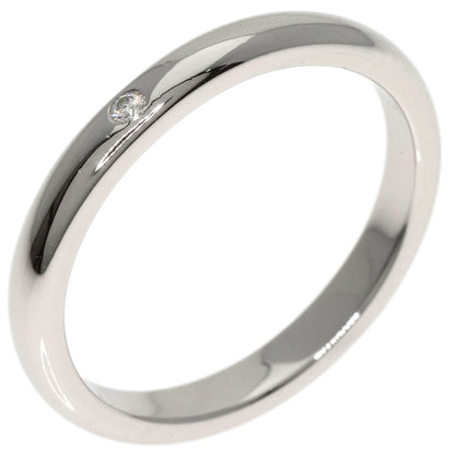 TIFFANY&Co. Stacking Band 1P Diamond Ring Platinum PT950 Ladies [Used]