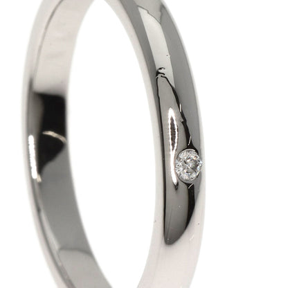 TIFFANY&Co. Stacking Band 1P Diamond Ring Platinum PT950 Ladies [Used]