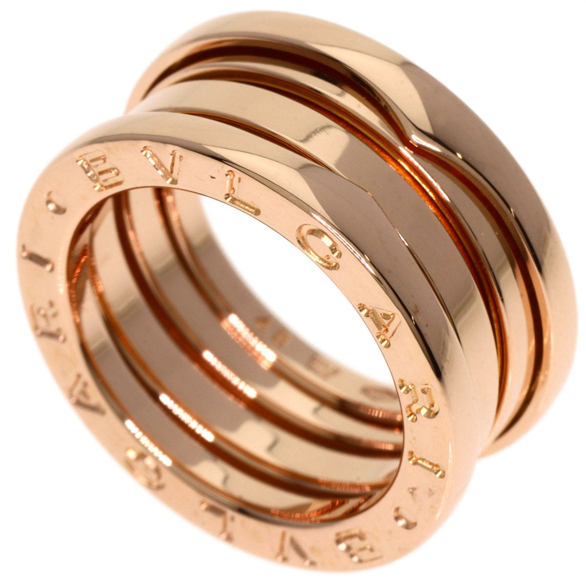 BVLGARI   Ring B.zero1 3 band #48 K18 Pink Gold Ladies