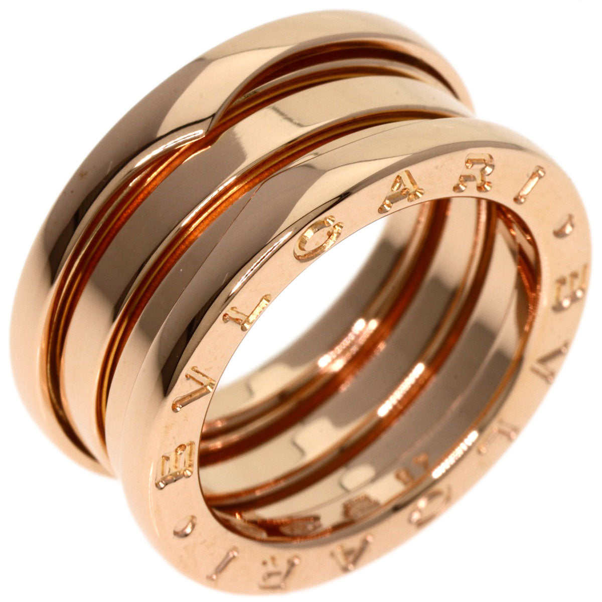 BVLGARI   Ring B.zero1 3 band #48 K18 Pink Gold Ladies