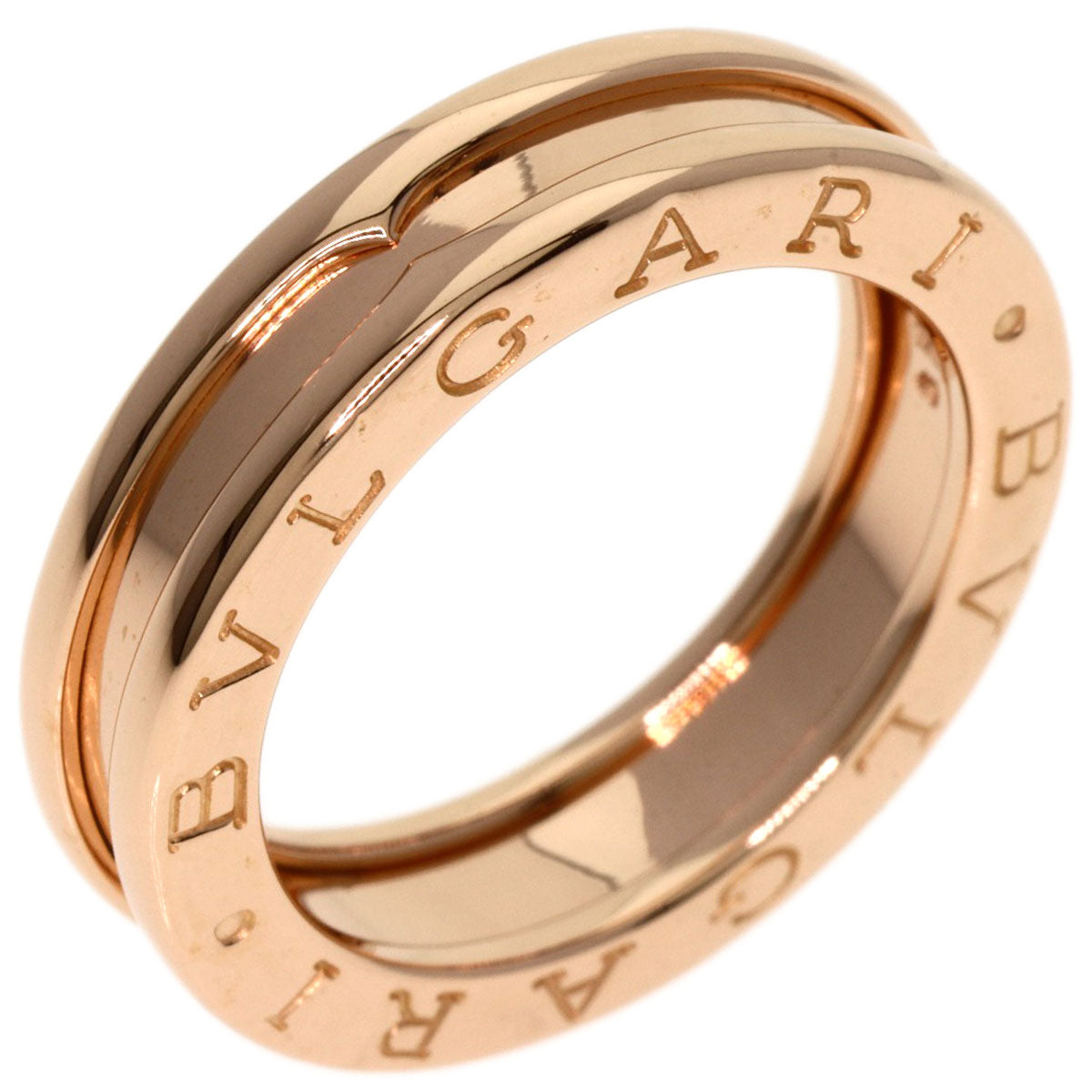 BVLGARI B.zero1 1 band #49 Ring K18 Pink Gold Ladies [Used]