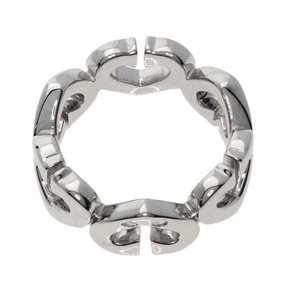 CARTIER C Heart Diamond #47 Ring K18 White Gold Ladies [Used]