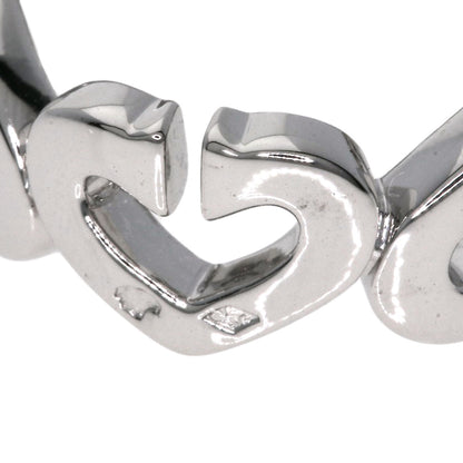 CARTIER C Heart Diamond #47 Ring K18 White Gold Ladies [Used]