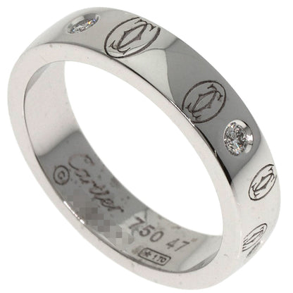 CARTIER Happy Birthday Diamond #47 Ring K18 White Gold Ladies [Used]