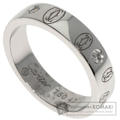 CARTIER Happy Birthday Diamond #47 Ring K18 White Gold Ladies [Used]